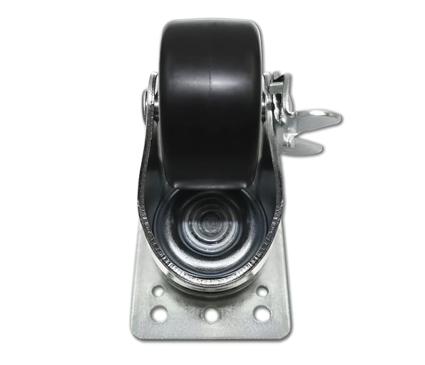 Qoltec Zestaw kółek z hamulcem do szaf Rack 4szt. - 1330007 - zdjęcie 3